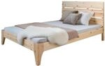Homestyle4u Holzbett 140 x 200 cm Braun 1848