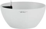 Lechuza&reg; Pflanzgef&auml;&szlig; Cubeto Stone 40 Quarzwei&szlig; &Oslash; 40 cm