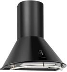 Klarstein Lumio Primo Retro-Dunstabzugshaube 60cm 490 m&sup3;/h LED-Leuchten Schwarz