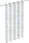 Eisl Textil Duschvorhang mit Motiv White Wave 180 cm x 200 cm Waschbar