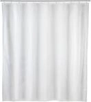Wenko Polyester Duschvorhang Uni Wei&szlig; 120 cm x 200 cm