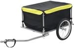 vidaXL Fahrradanh&auml;nger Schwarz und Gelb 65 kg 91684