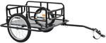 vidaXL Fahrradanh&auml;nger 130x73x48,5 cm Stahl Schwarz 91770