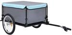 vidaXL Fahrradanh&auml;nger Schwarz und Blau 65 kg 92589