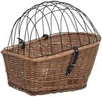 vidaXL Fahrrad-Gep&auml;cktr&auml;gerkorb mit Deckel 55x31x36 cm Natur Weide 170903