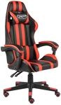 vidaXL Gaming-Stuhl Schwarz und Rot Kunstleder 20519