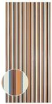 Streifenvorhang Braun-Beige 90 cm x 200 cm