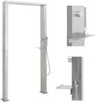 vidaXL Gartendusche Edelstahl Doppeld&uuml;sen 48201
