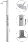 vidaXL Gartendusche Edelstahl Gerade 48198