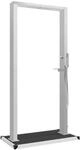 vidaXL Gartendusche mit Bodeneplatte WPC Edelstahl 3051294