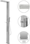 vidaXL Gartendusche Edelstahl Quadratisch 48200