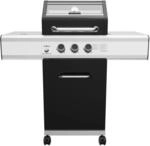Grillf&uuml;rst G210G 2 Brenner Gasgrill mit Hochtemperaturbrenner und Gusseisen Rosten