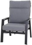 Siena Garden Loungesessel Valencia 82,5 cm x 72,5 cm x 99 cm Anthrazitgrau Matt
