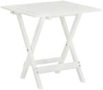 vidaXL Bistrotisch Wei&szlig; 46x46x47 cm Massivholz Akazie 41436