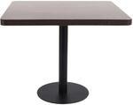 vidaXL BistRotisch Dunkelbraun 80x80 cm MDF