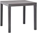 vidaXL Gartentisch Moccafarben 78 x 78 x 72 cm Kunststoff 48785