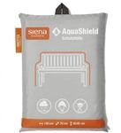 Siena Garden Schutzh&uuml;lle Bank 2-Sitzer AquaShield Hellgrau 130 x 75 x 65 - 85 cm