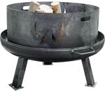 SIENA GARDEN Feuerschalenaufsatz XXL aus Stahl Silber/Anthrazit 53 cm