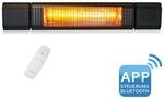 VASNER Appino BEATZZ Bluetooth Infrarot-Heizstrahler mit Musik Box 2000 W Schwar