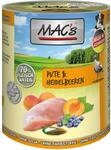 Mac's Hunde-Nassfutter Pute und Heidelbeeren 400 g