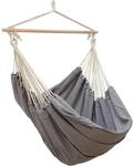 AMANKA XXL-H&auml;ngesessel bis 150 kg Belastbar 185 x 130 cm Grau