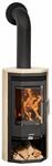 Justus Dauerbrand Kaminofen Usedom 5D Sandstein Schwarz mit Automatik 5kW