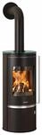 Justus Kaminofen Faro 2.0 Top Stahl Schwarz mit Abdeckplatte Glas 6 kW