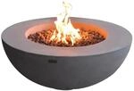 Elementi Gasfeuerstelle &Auml;tna in Beton-Optik Grau aus Faserbeton