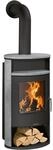 Justus Island Aqua Kaminofen Speckstein Schwarz 10 kW