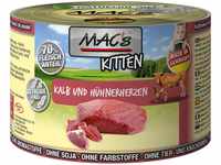 Mac's Katzen-Nassfutter Kitten Kalb und Hühnerherzen 200 g