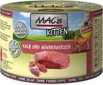 Mac's Katzen-Nassfutter Kitten Kalb und H&uuml;hnerherzen 200 g