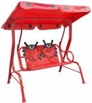 vidaXL Kinder-Hollywoodschaukel Rot 655119