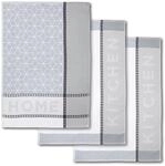Dyckhoff Geschirrtuchset Home & Kitchen Grau 50 x 70 cm