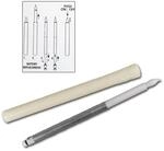 Star Trading 2er Set LED Stabkerzen Beige Schalter per Flamme