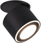 Trio LED-Ein-/Aufbauspot Taurus 5W 450,m Schwarz matt