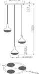 Brilliant LED-Pendelleuchte Frizzante 4-flammig Chrom EasyDim