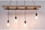 Globo Pendelleuchte Irmgard Holz Natur