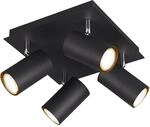 Trio Strahler Marley 4er Schwarz matt