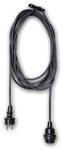 Star Trading E27-Fassung 5m Gummi-Kabel Schwarz IP44 Outdoor
