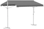 Outsunny Freistehende Markise Metall Polyester Grau L300 x B295 x H255 cm