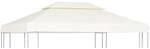vidaXL Pavillon-Ersatzdach 310 g/m&sup2; Cremewei&szlig; 3x4 m 40880