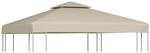 vidaXL Pavillon-Ersatzdach 310 g/m&sup2; Beige 3x3 m 40875