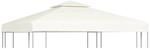 vidaXL Pavillon-Ersatzdach 310 g/m&sup2; Cremewei&szlig; 3x3 m 40874
