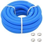 vidaXL Poolschlauch mit Klammern Blau 38 mm 12 m 91750