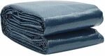 vidaXL Treibende Pool-Solarplane PE 600x400 cm Schwarz und Blau 92968