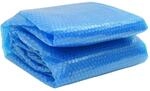 vidaXL Poolabdeckung Blau 356 cm PE 92145