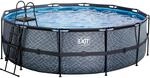 EXIT Stone Pool Grau &Oslash;450x122cm m. Filterpumpe