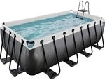 Exit Black Leather Pool Schwarz 400 x 200 x 122 cm m. Filterpumpe