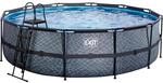 EXIT Stone Pool Grau &oslash; 488 x 122 cm m. Filterpumpe