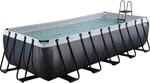 Exit Black Leather Pool Schwarz 540 x 250 x 122 cm m. Sandfilterpumpe